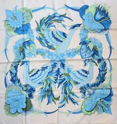 A variation of the Hermès scarf `Tahiti` first edited in 1971 by `Caty Latham`