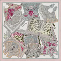 A variation of the Hermès scarf `Tapis de selle` first edited in 2020 by `Annie Faivre`