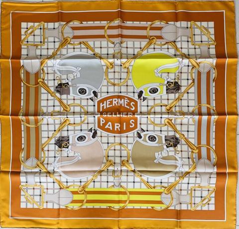 A variation of the Hermès scarf `Tatersale` first edited in 2014 by `Henri d'Origny`