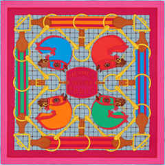 A variation of the Hermès scarf `Tatersale` first edited in 2014 by `Henri d'Origny`