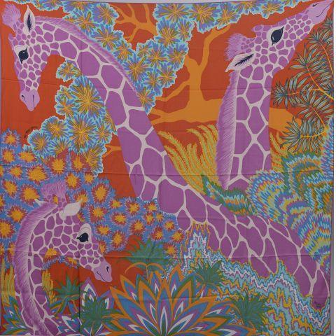 A variation of the Hermès scarf `The three graces ` first edited in 2020 by `Alice Shirley`