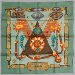 A variation of the Hermès scarf `Tibet ` first edited in 1999 by `Caty Latham`
