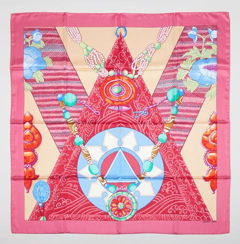 A variation of the Hermès scarf `Tibet II` first edited in 2002 by `Caty Latham`