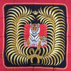 A variation of the Hermès scarf `Tigre royal` first edited in 1977 by `Christiane Vauzelles`