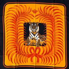 A variation of the Hermès scarf `Tigre royal` first edited in 1977 by `Christiane Vauzelles`