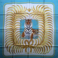 A variation of the Hermès scarf `Tigre royal` first edited in 1977 by `Christiane Vauzelles`