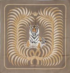 A variation of the Hermès scarf `Tigre royal` first edited in 1977 by `Christiane Vauzelles`