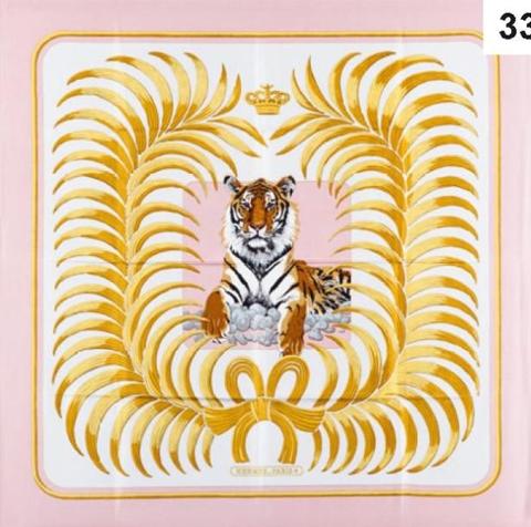 A variation of the Hermès scarf `Tigre royal` first edited in 1977 by `Christiane Vauzelles`