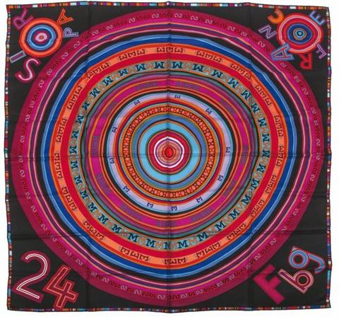 A variation of the Hermès scarf `Tohu bohu` first edited in 2004 by `Claudia Stuhlhofer Mayr`