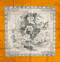 A variation of the Hermès scarf `The angler's companion` first edited in 1937 by 