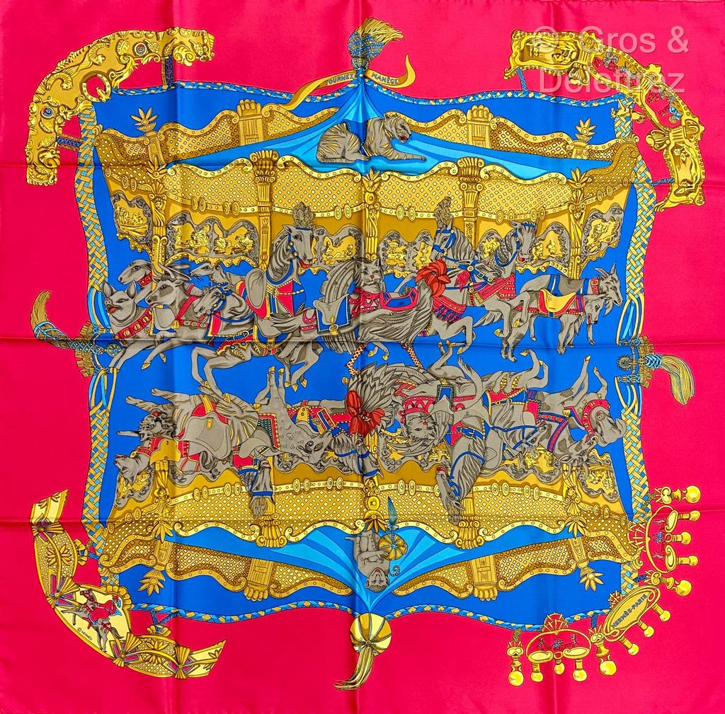 Tournez manège red - Hermès Scarf Details | Scarf Sage