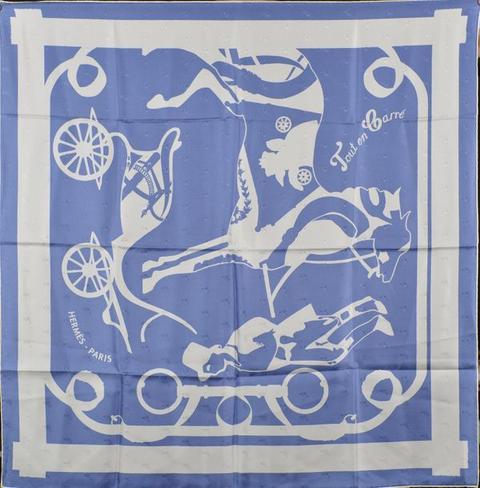 A variation of the Hermès scarf `Tout en carré ` first edited in 2006 by `Bali Barret`