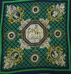 A variation of the Hermès scarf `La treille ` first edited in 1964 by `Maurice Tranchant`