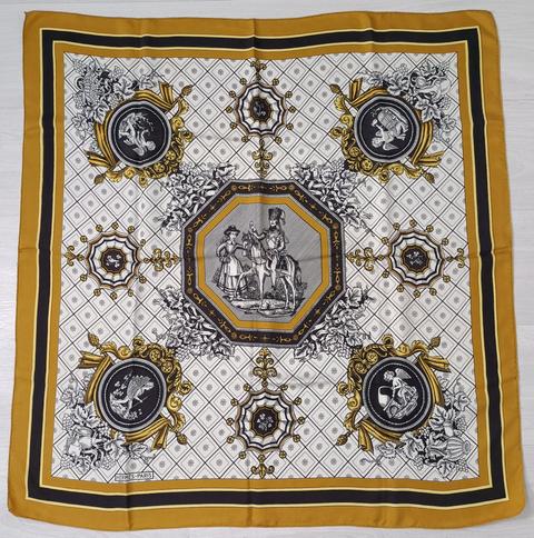 A variation of the Hermès scarf `La treille` first edited in 1964 by `Maurice Tranchant`