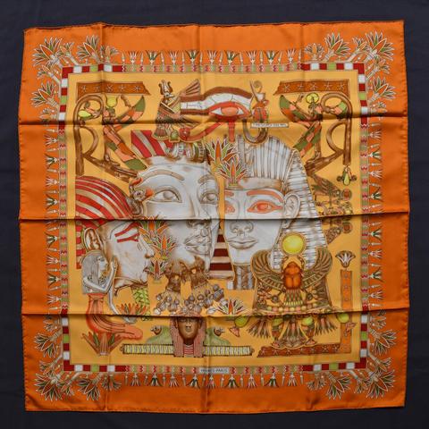 A variation of the Hermès scarf `Trésor du nil ` first edited in 2003 by `Joachim Metz`