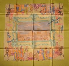 A variation of the Hermès scarf `Turqueries en l'honneur de mr et t ` first edited in 2003 by `Jean-Christophe Donnadieu`