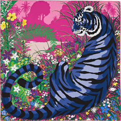 A variation of the Hermès scarf `Tyger tyger` first edited in 2015 by `Alice Shirley`