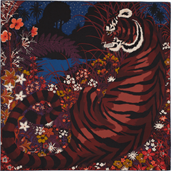 A variation of the Hermès scarf `Tyger tyger` first edited in 2015 by `Alice Shirley`