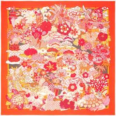 A variation of the Hermès scarf `Urashima taro` first edited in 2015 by `Natsuno Hidaka`