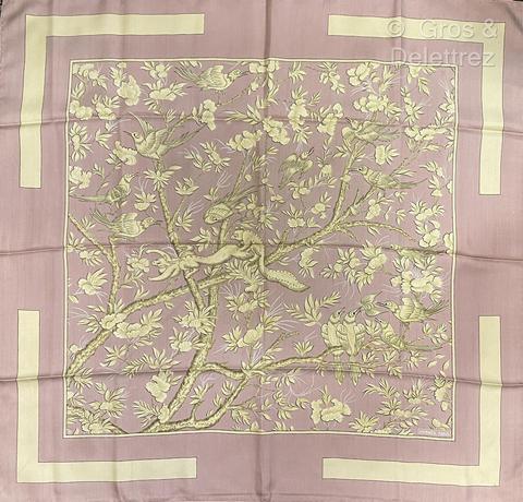 A variation of the Hermès scarf `Vieille chine ` first edited in 1963 by `La Torre`