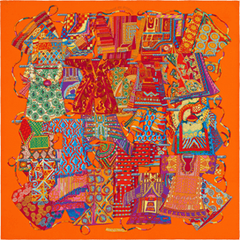 A variation of the Hermès scarf `Voyage en étoffes` first edited in 2009 by `Annie Faivre`