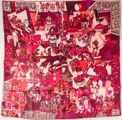 A variation of the Hermès scarf `Zabavushka ` first edited in 2009 by `Evgenia Miroschnichenko`