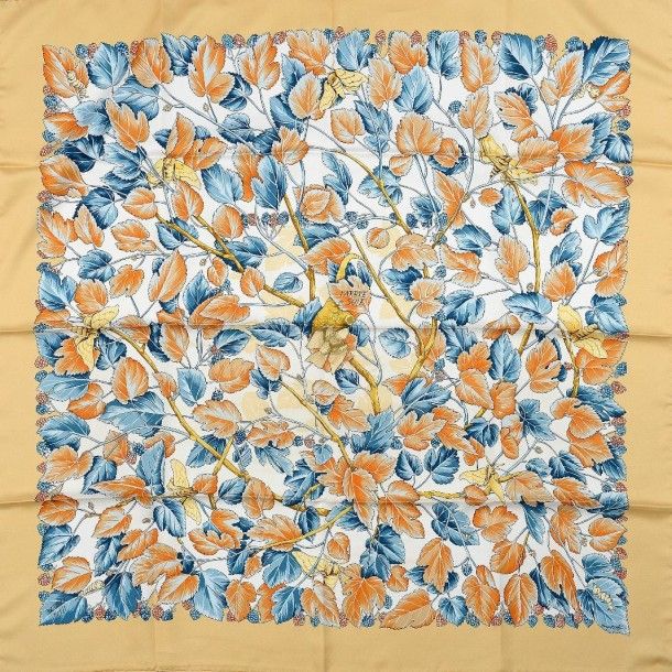 ☘*☘様 HERMES エルメス　カレ90 l'ARBRE de SOiE L'arbre de soie brown - Hermès Scarf Details | Scarf Sage
