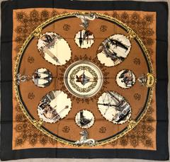 A variation of the Hermès scarf `Venise ` first edited in 1970 by `Philippe Ledoux`