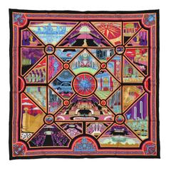 A variation of the Hermès scarf `Flânerie à versailles` first edited in 2016 by `Pierre Marie`