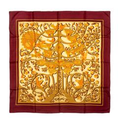 A variation of the Hermès scarf `L'arbre de vie` first edited in 1978 by `Karin Swildens`