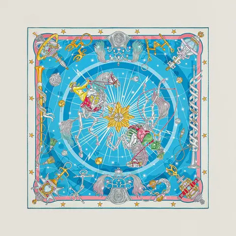 A variation of the Hermès scarf `Chorus Stellarum` first edited in 2023 by `Nomura Daiske`