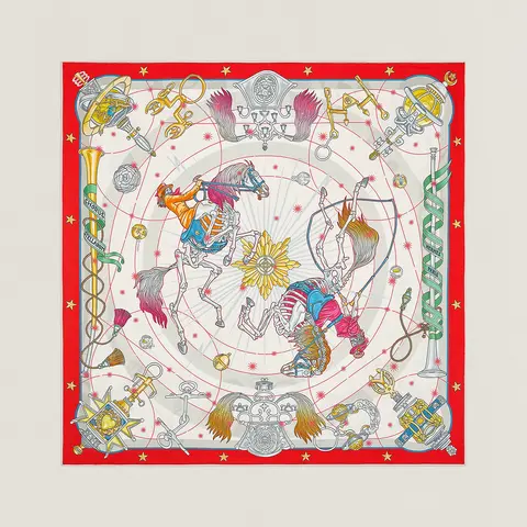 A variation of the Hermès scarf `Chorus Stellarum` first edited in 2023 by `Nomura Daiske`