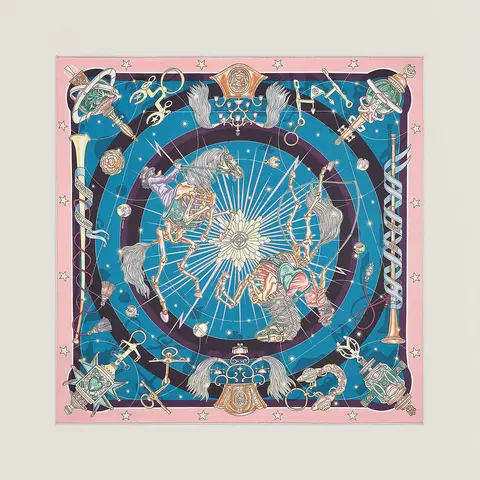 A variation of the Hermès scarf `Chorus Stellarum` first edited in 2023 by `Nomura Daiske`