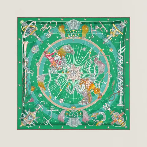 A variation of the Hermès scarf `Chorus Stellarum` first edited in 2023 by `Nomura Daiske`
