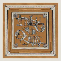 A variation of the Hermès scarf `Harnais de cour` first edited in 2022 by `Philippe Ledoux`