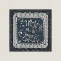 A variation of the Hermès scarf `Harnais de cour` first edited in 2021 by `Philippe Ledoux`