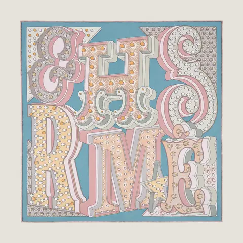 A variation of the Hermès scarf `Hermès électrique` first edited in 2020 by `Dimitri Rybaltchenko`