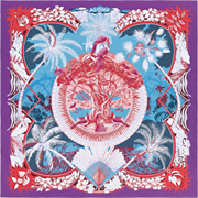 A variation of the Hermès scarf `Aloha` first edited in 2017 by `Laurence Bourthoumieux`