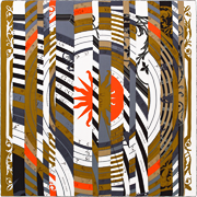 A variation of the Hermès scarf `Astrologie nouvelle` first edited in 2014 by `Cyrille Diatkine`