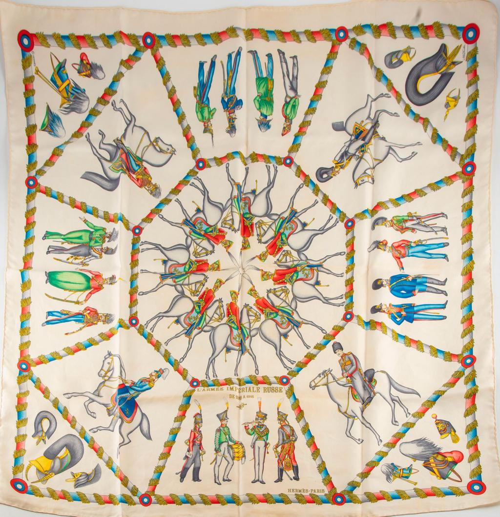 L'armée impériale russe de 1816 à 1916 white - Hermès Scarf