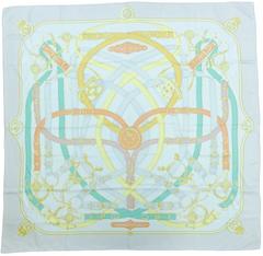 A variation of the Hermès scarf `Cavalcadour Multicolor` first edited in 2014 by `Henri d'Origny`
