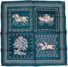 A variation of the Hermès scarf `Écuries Parisiennes` first edited in 2016 by 