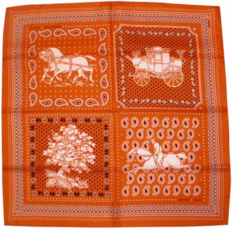 A variation of the Hermès scarf `Écuries Parisiennes` first edited in 2016 by 