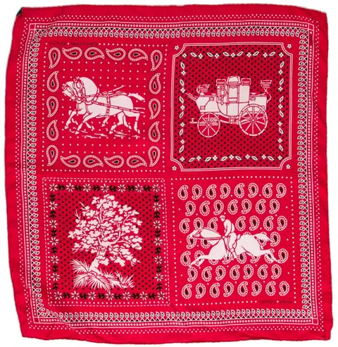 A variation of the Hermès scarf `Écuries Parisiennes` first edited in 2016 by 