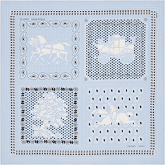 A variation of the Hermès scarf `Écuries Parisiennes` first edited in 2016 by 