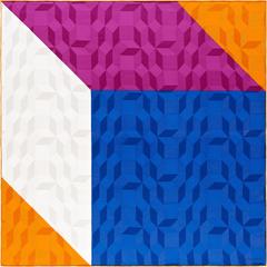 A variation of the Hermès scarf `Façonné Cube Jacquard` first edited in 2017 by 