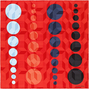 A variation of the Hermès scarf `Façonné Jeux de Pois Jacquard` first edited in 2017 by 