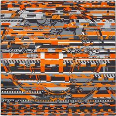 A variation of the Hermès scarf `Glitch` first edited in 2015 by `Dimitri Rybaltchenko`