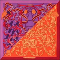 A variation of the Hermès scarf `mors à la Connétable` first edited in 2016 by `Henri d'Origny`