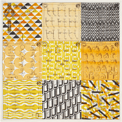 A variation of the Hermès scarf `Manufacture de Boucleries` first edited in 2015 by `Pagni Gianpaolo `